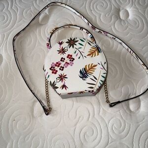 Floral White Crossbody Bag